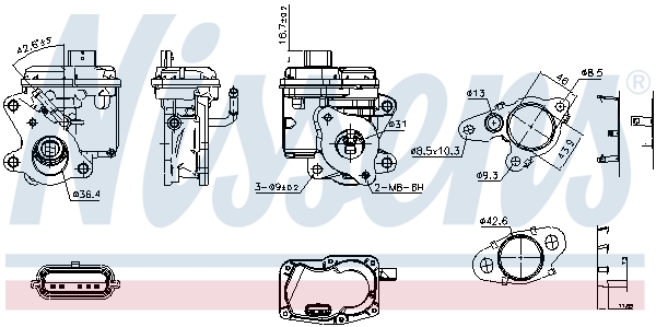 EGR Valve - 98596 NISSENS