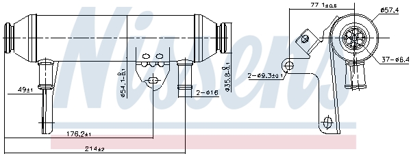 Cooler, exhaust gas recirculation - 989292 NISSENS