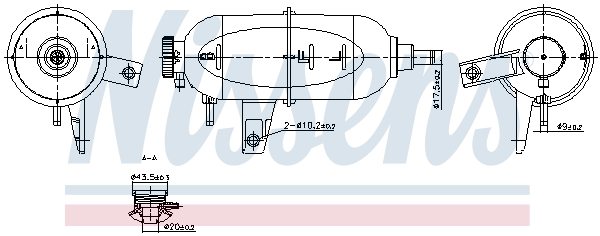 Serbatoio compensazione, Refrigerante - 996331 NISSENS