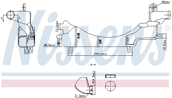 Expansion Tank, coolant - 996334 NISSENS