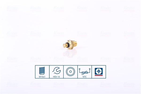 Sensore, Temperatura refrigerante - 207044 NISSENS