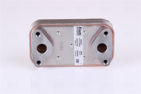 Oil Cooler, engine oil - 90889 NISSENS