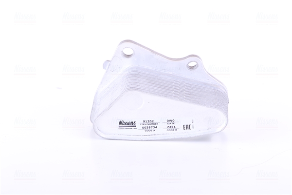 Oil Cooler, engine oil - 91202 NISSENS