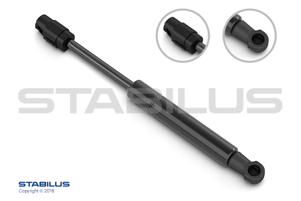 Ammortizzatore pneumatico, Ripiano (Cofano bag./Vano carico) - 660122 STABILUS