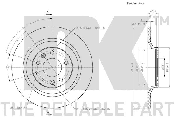 Brake Disc - 203265 NK