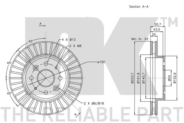Brake Disc - 203516 NK