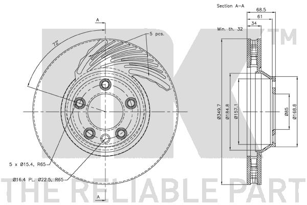 Brake Disc - 2047103 NK
