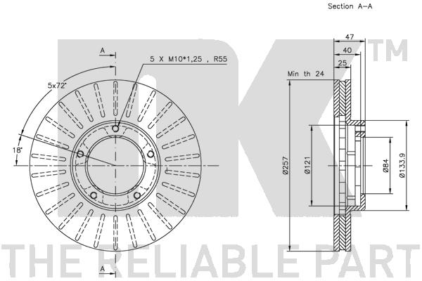 Brake Disc - 209949 NK
