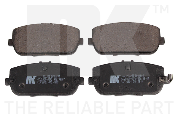 Brake Pad Set, disc brake - 223253 NK