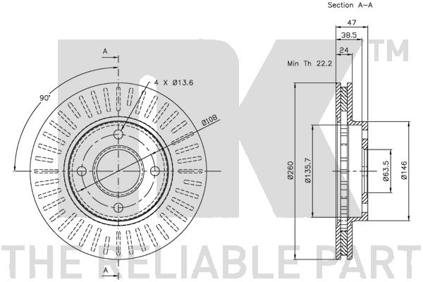 Brake Disc - 312533 NK