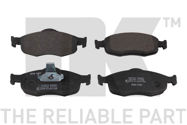 Brake Pad Set, disc brake - 222534 NK