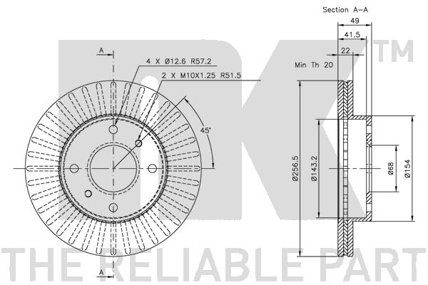 Brake Disc - 312231 NK