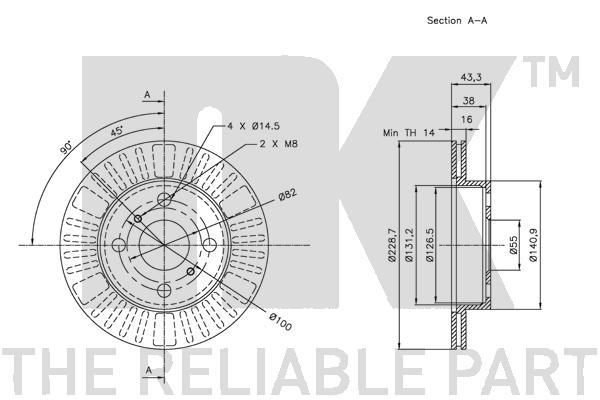 Brake Disc - 314566 NK