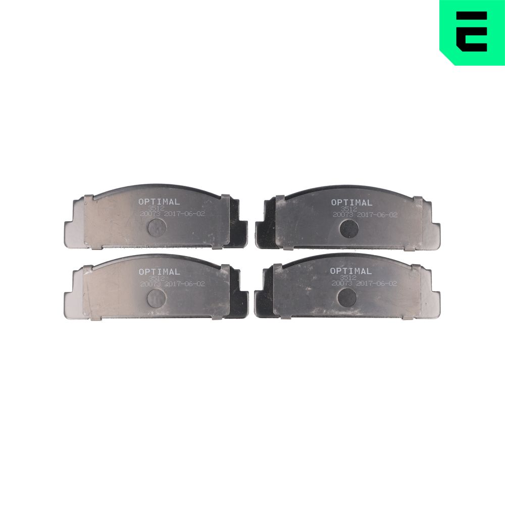 Brake Pad Set, disc brake - BP-03512 OPTIMAL