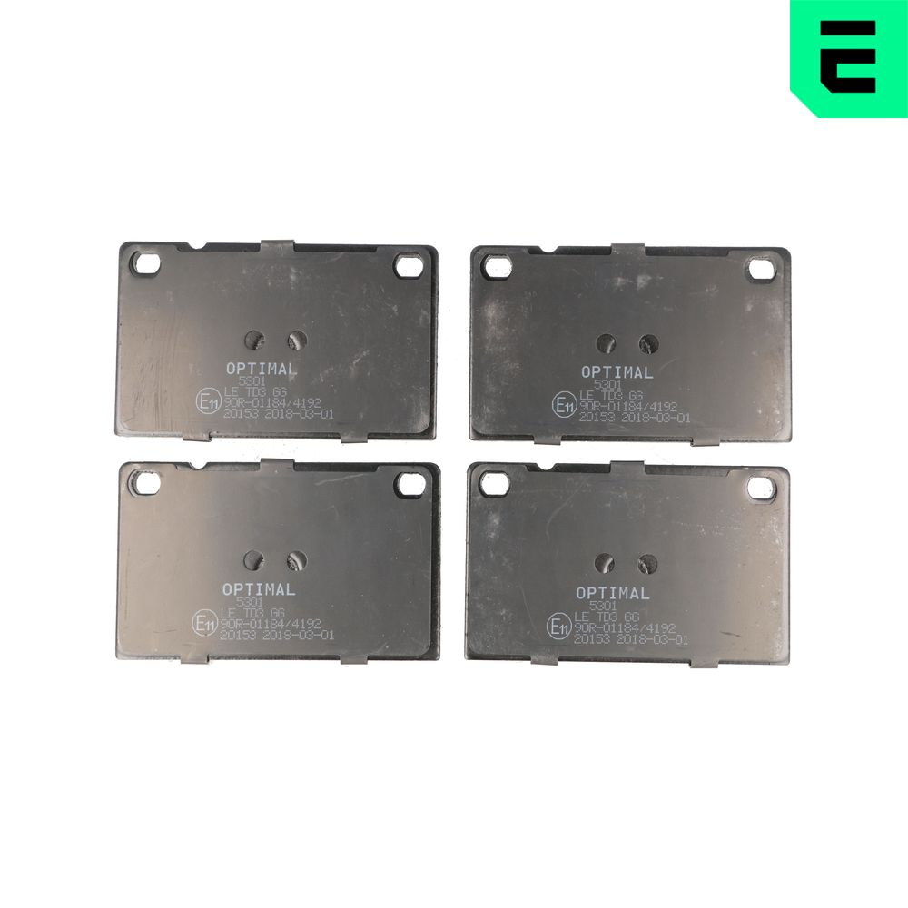Kit pastiglie freno, Freno a disco - BP-05301 OPTIMAL