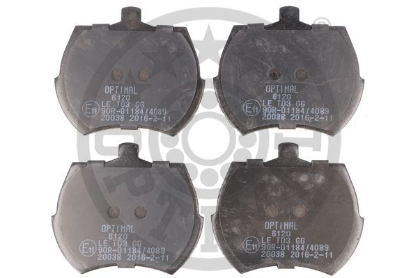 Kit pastiglie freno, Freno a disco - BP-06120 OPTIMAL