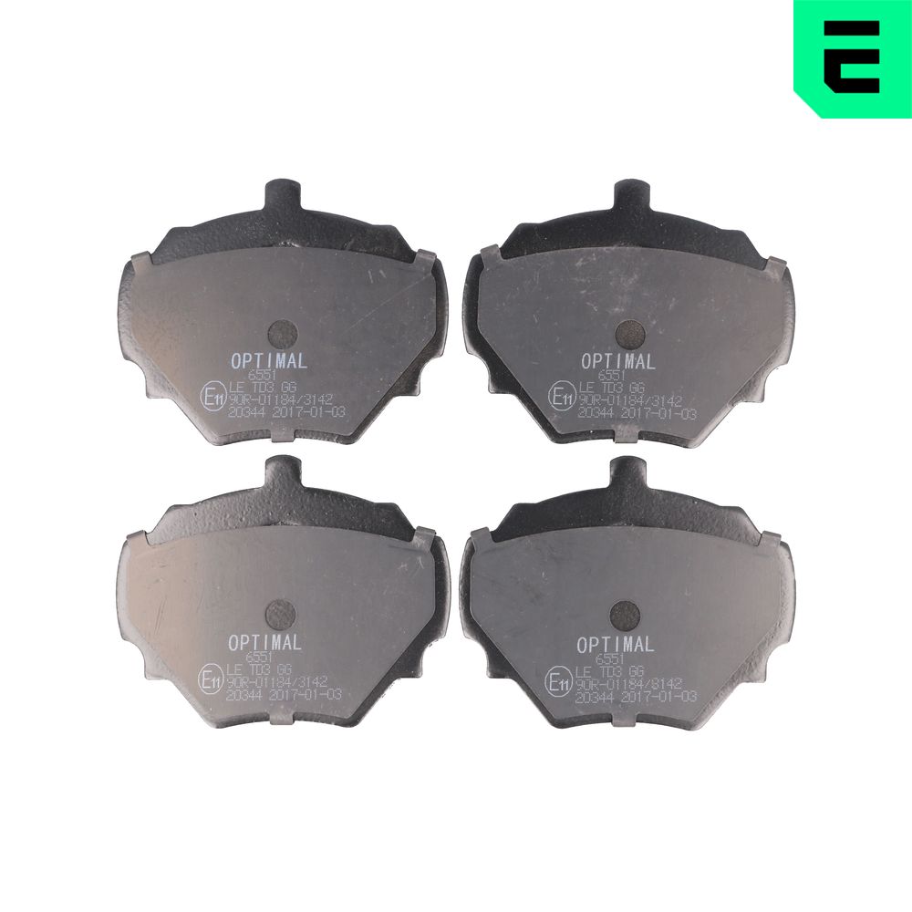 Brake Pad Set, disc brake - BP-06551 OPTIMAL
