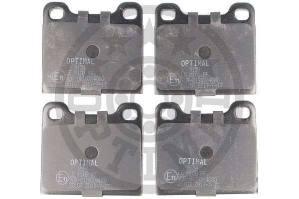 Brake Pad Set, disc brake - BP-09154 OPTIMAL