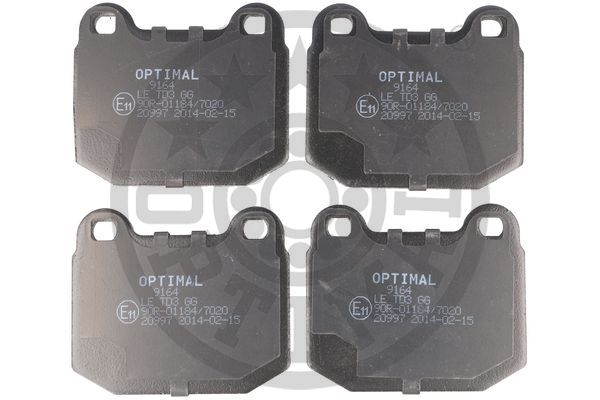Brake Pad Set, disc brake - BP-09164 OPTIMAL