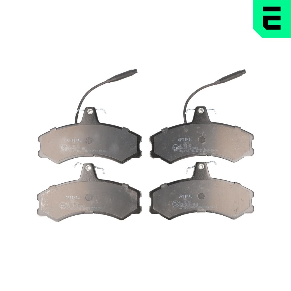 Kit pastiglie freno, Freno a disco - BP-09333 OPTIMAL