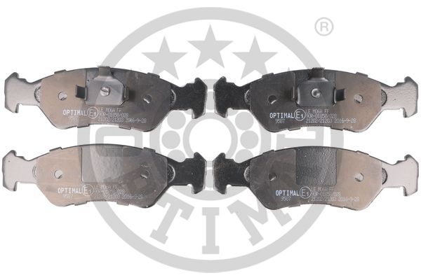 Brake Pad Set, disc brake - BP-09587 OPTIMAL