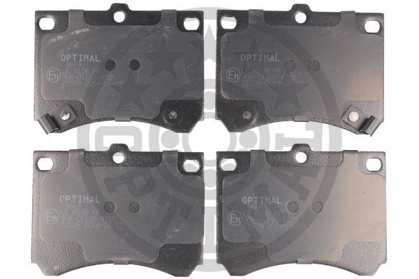 Brake Pad Set, disc brake - BP-09669 OPTIMAL