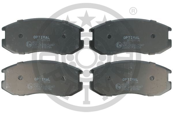 Kit pastiglie freno, Freno a disco - BP-09714 OPTIMAL