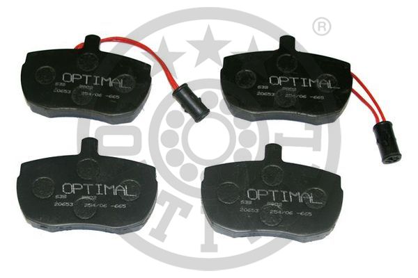 Brake Pad Set, disc brake - BP-09802 OPTIMAL