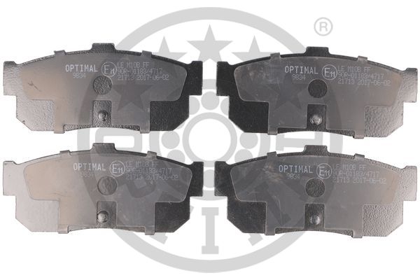 Brake Pad Set, disc brake - BP-09834 OPTIMAL