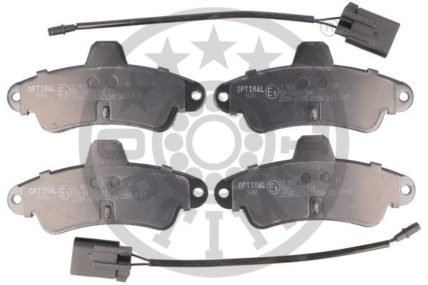 Kit pastiglie freno, Freno a disco - BP-09840 OPTIMAL
