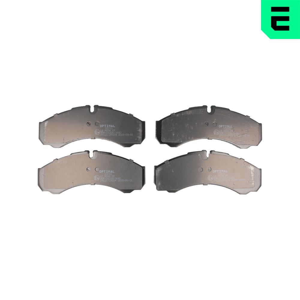 Kit pastiglie freno, Freno a disco - BP-10210 OPTIMAL