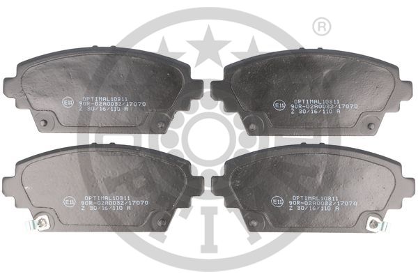 Kit pastiglie freno, Freno a disco - BP-10311 OPTIMAL
