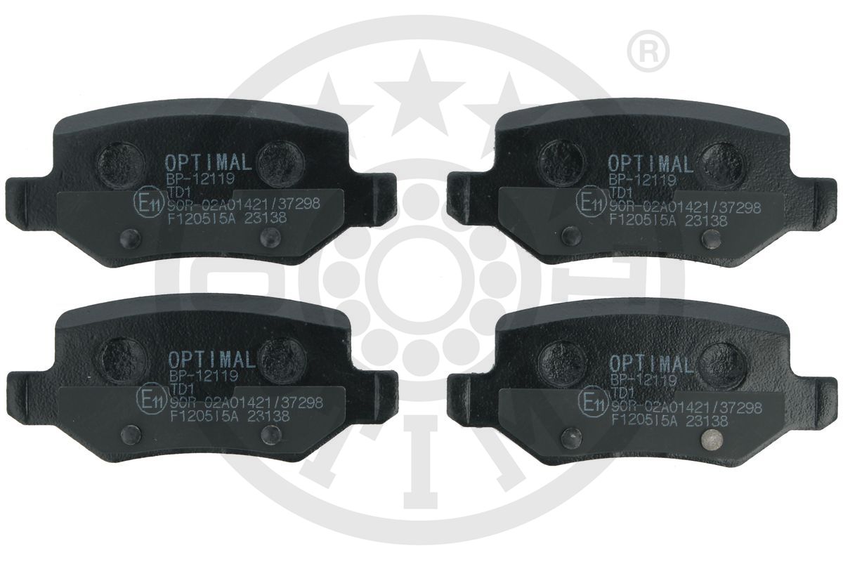 Комплект тормозных колодок, дисковый тормоз - BP-12119 OPTIMAL