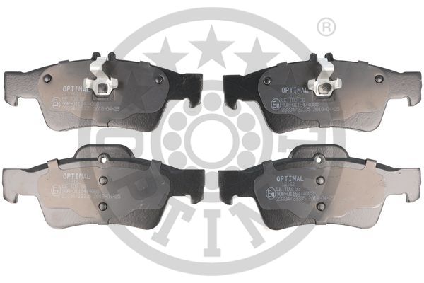 Комплект тормозных колодок, дисковый тормоз - BP-12162 OPTIMAL