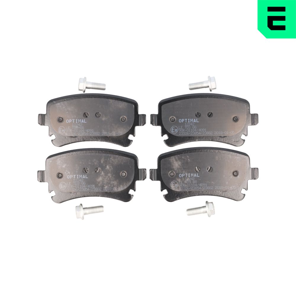 Brake Pad Set, disc brake - BP-12242 OPTIMAL