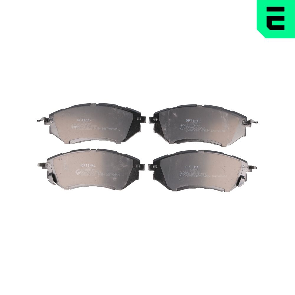 Kit pastiglie freno, Freno a disco - BP-12256 OPTIMAL