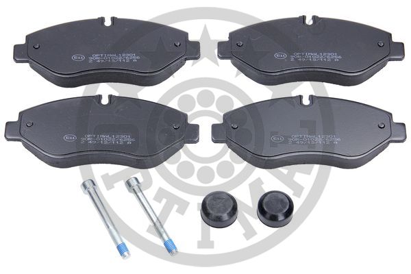 stabdžių trinkelių rinkinys, diskinis stabdys - BP-12301 OPTIMAL