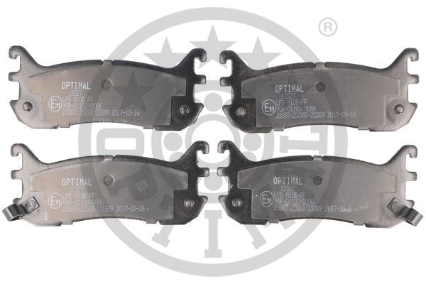 Комплект тормозных колодок, дисковый тормоз - BP-12327 OPTIMAL