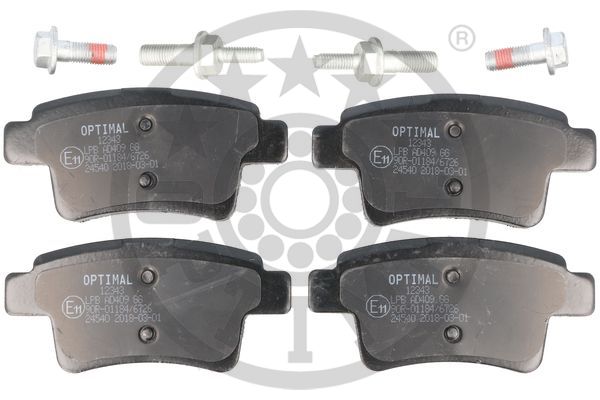 Комплект тормозных колодок, дисковый тормоз - BP-12343 OPTIMAL