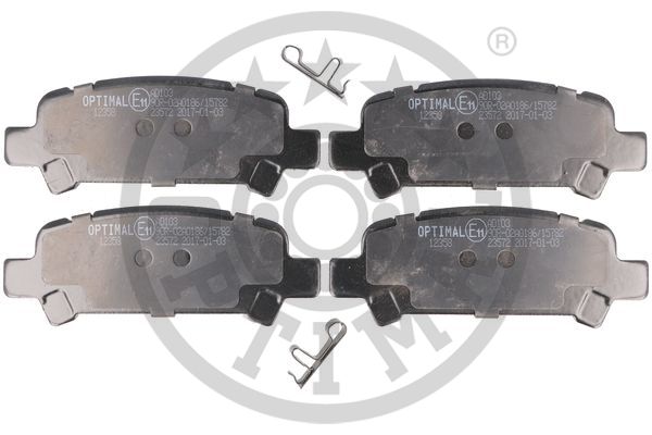Kit pastiglie freno, Freno a disco - BP-12358 OPTIMAL