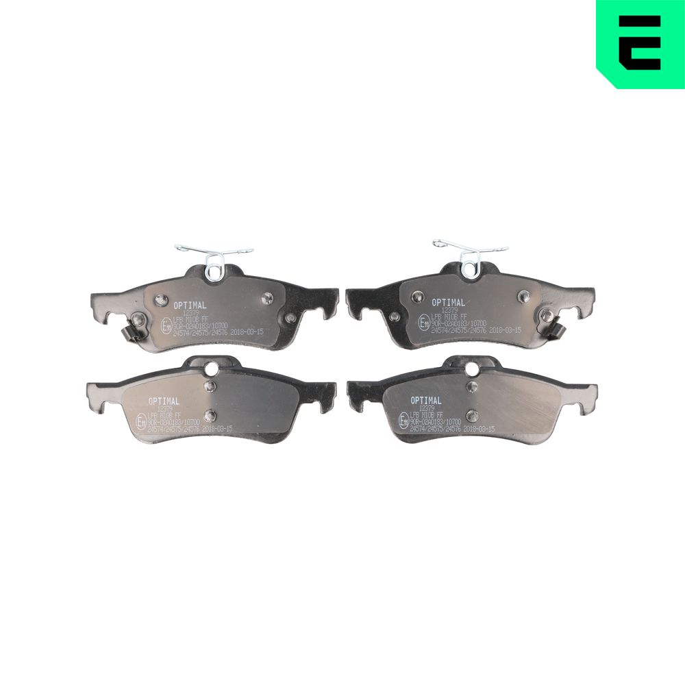 Kit pastiglie freno, Freno a disco - BP-12379 OPTIMAL