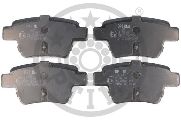 Brake Pad Set, disc brake - BP-12391 OPTIMAL