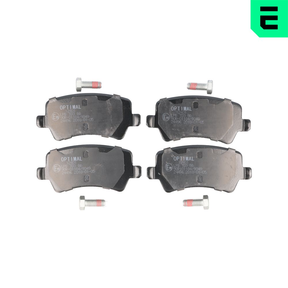 Kit pastiglie freno, Freno a disco - BP-12401 OPTIMAL