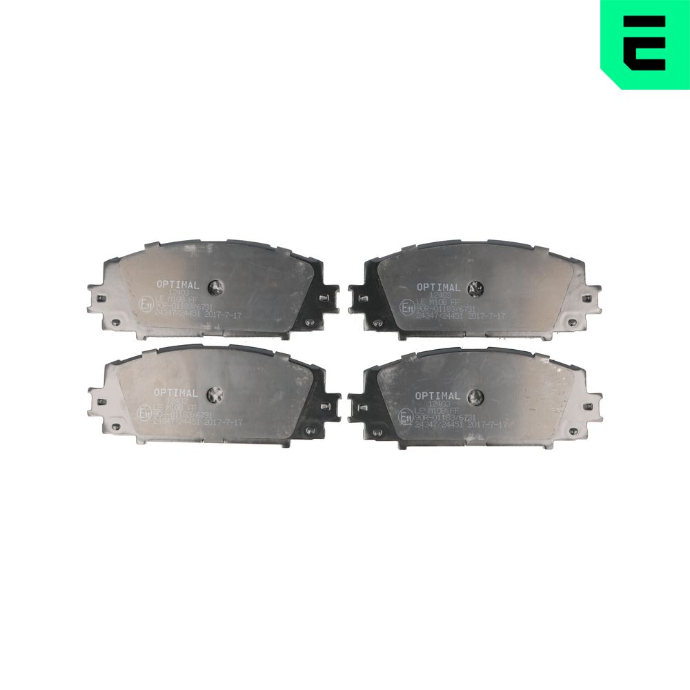 Kit pastiglie freno, Freno a disco - BP-12403 OPTIMAL