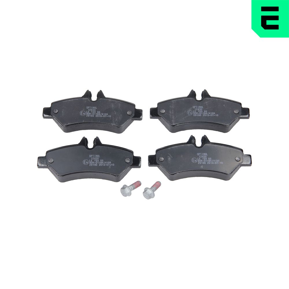 Комплект тормозных колодок, дисковый тормоз - BP-12430 OPTIMAL