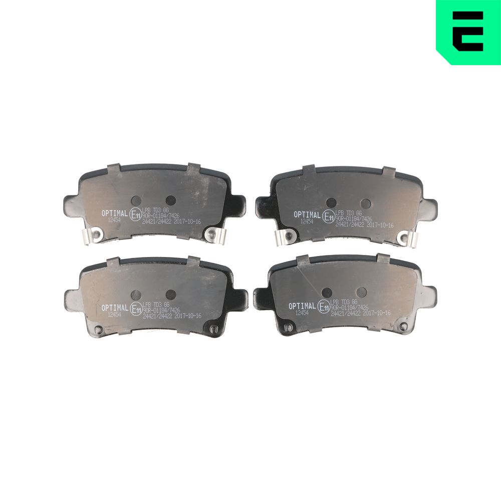 Brake Pad Set, disc brake - BP-12454 OPTIMAL