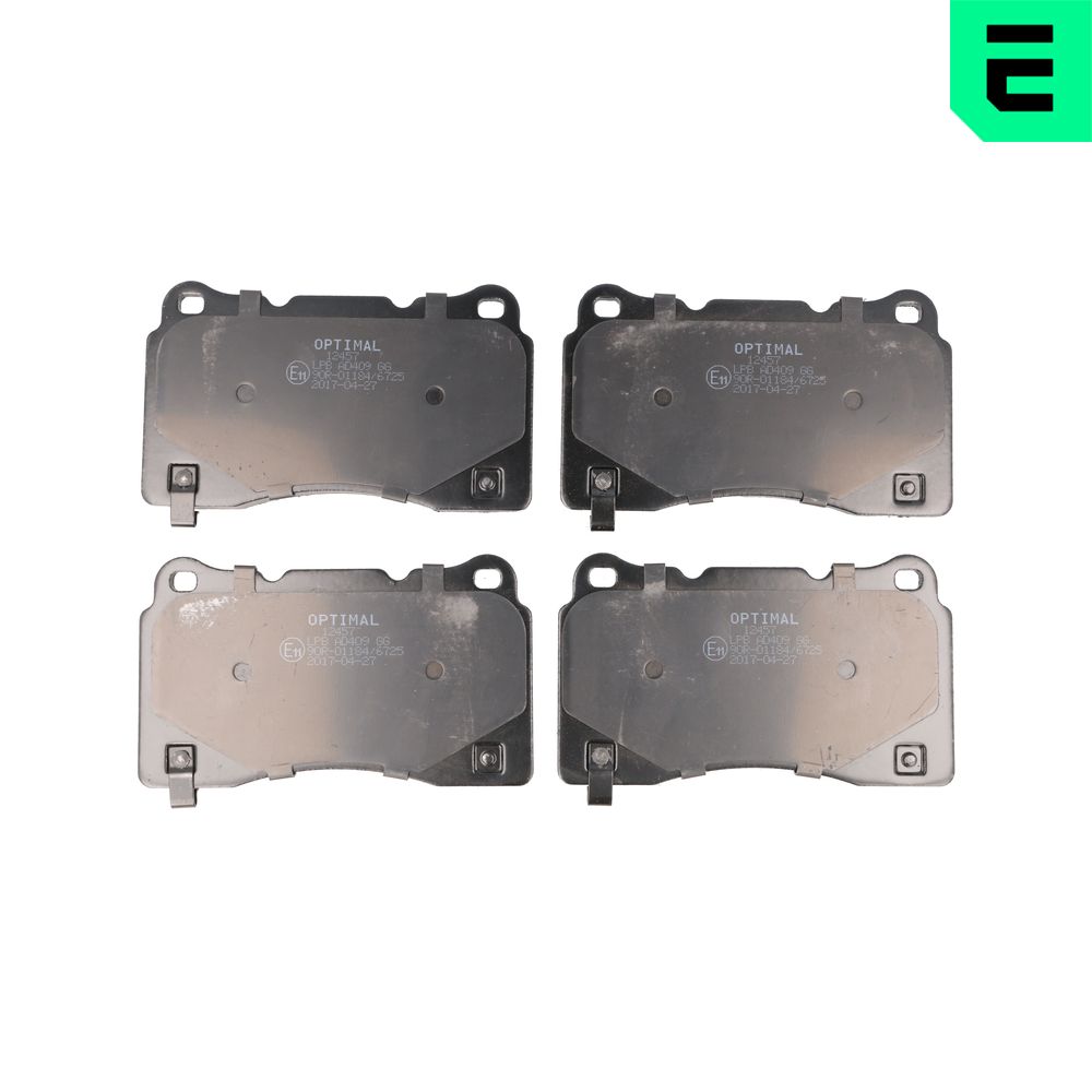 Комплект тормозных колодок, дисковый тормоз - BP-12457 OPTIMAL