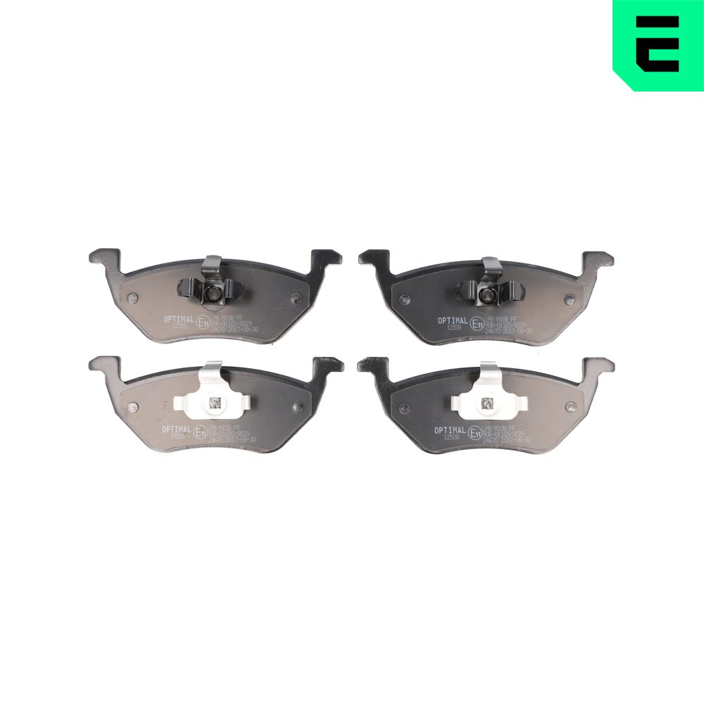 Kit pastiglie freno, Freno a disco - BP-12508 OPTIMAL