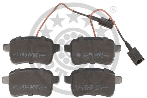 Brake Pad Set, disc brake - BP-12554 OPTIMAL