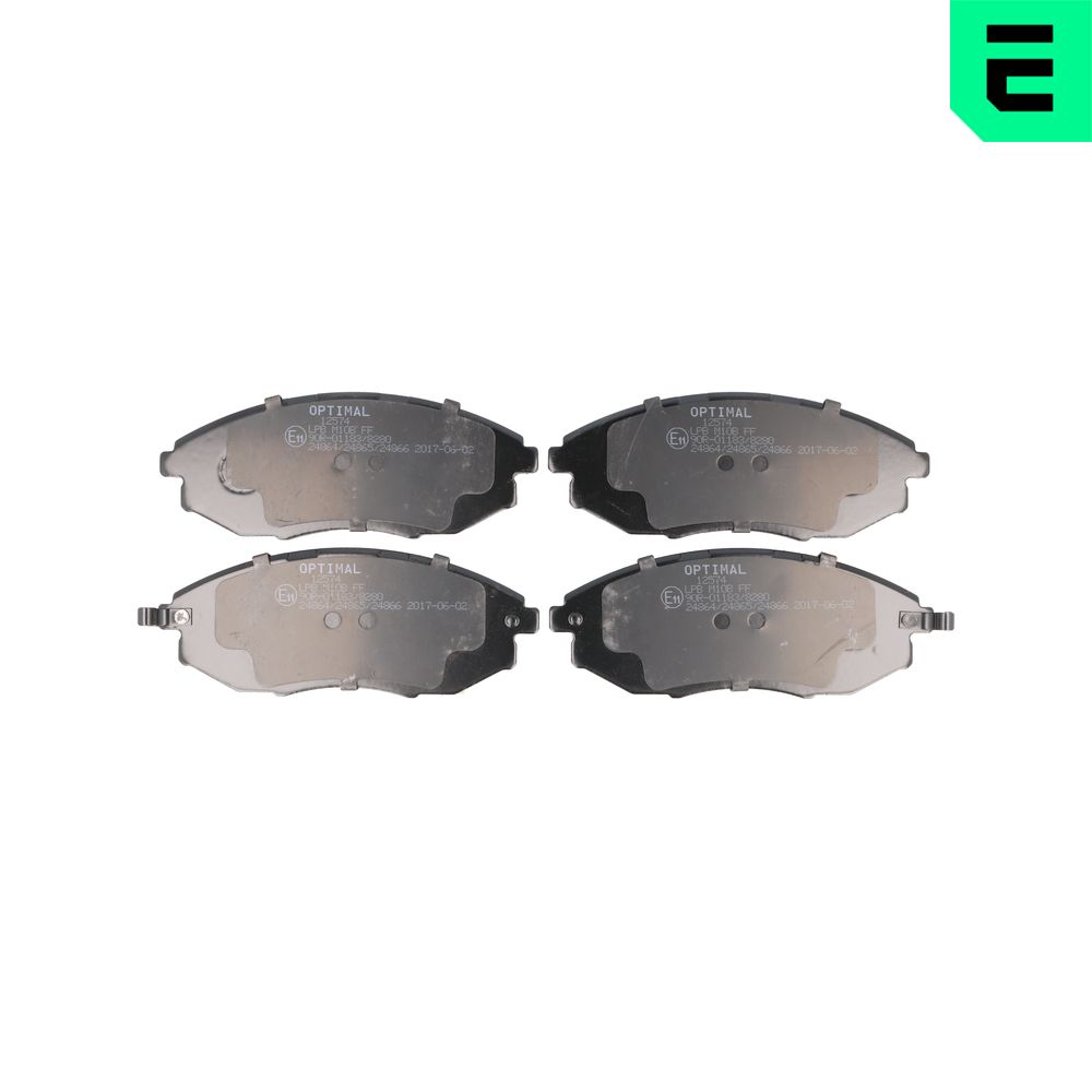Brake Pad Set, disc brake - BP-12574 OPTIMAL